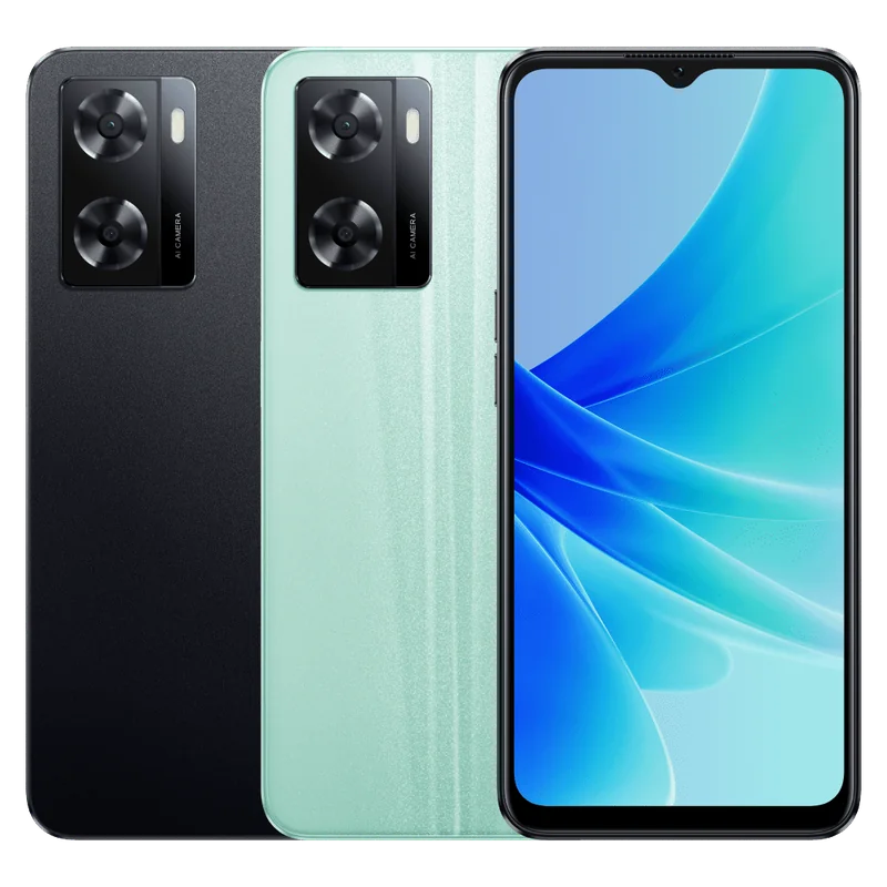 Oppo A57 in Glowing Black / Glowing Green