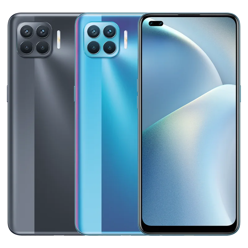 Oppo A93 in Matte Black / Magic Blue