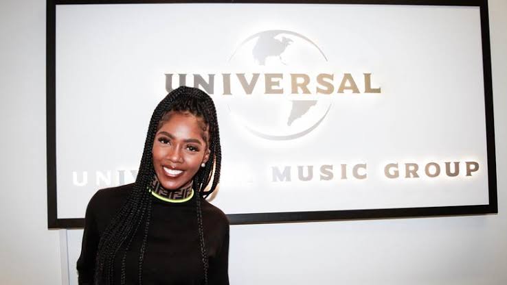 Tiwa Savage at Universal Music Group Building filterfreeng