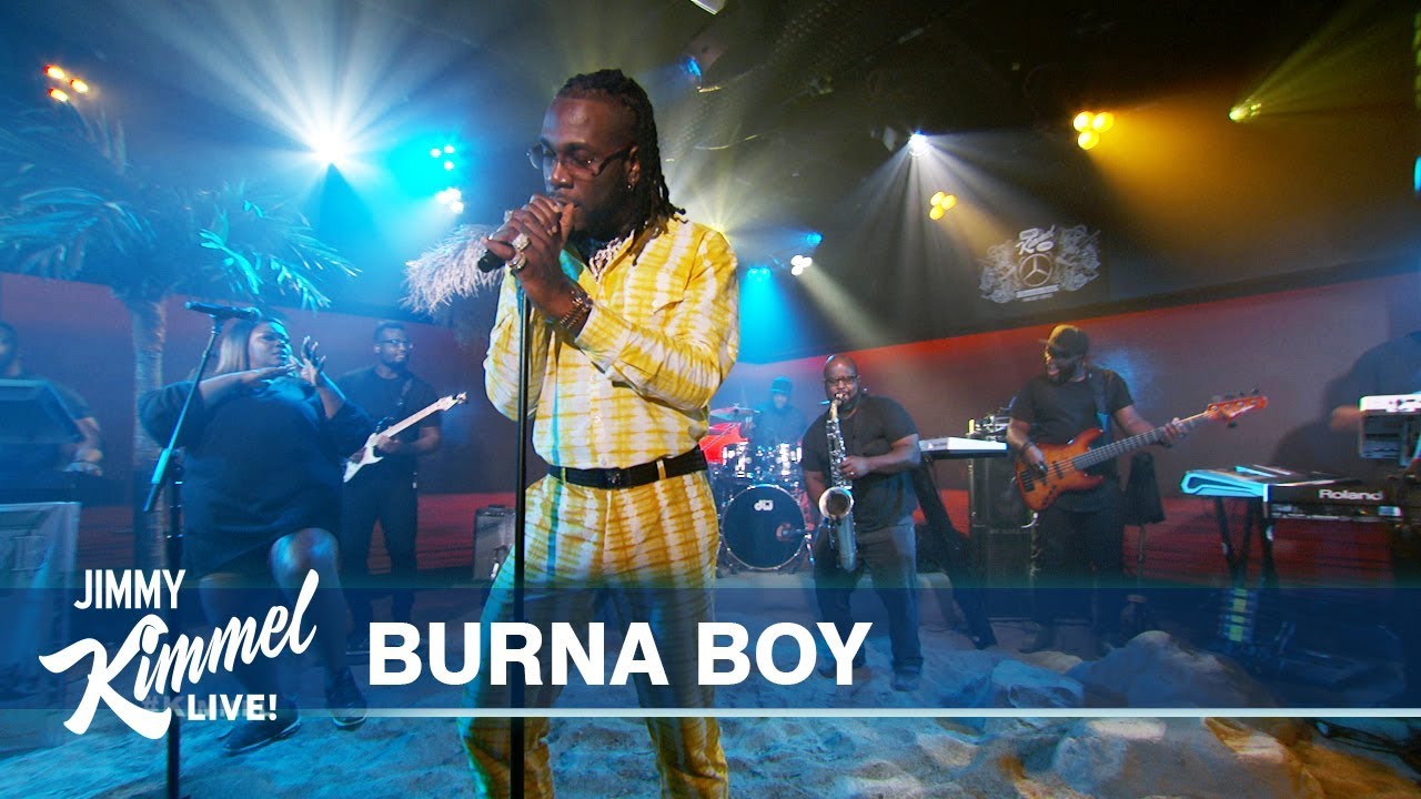 Burna Boy performs on Jimmy Kimmel Live!