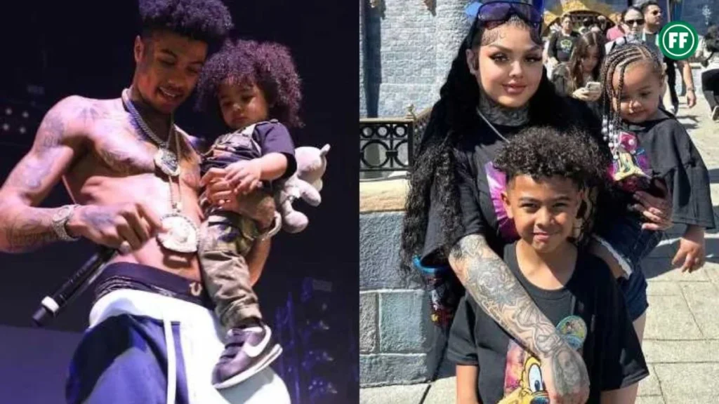 Rapper Blueface with his son Javaughn Porter and family